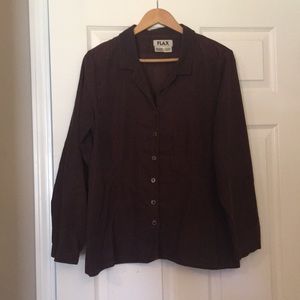 NEW PRICE! FLAX thin corduroy blouse